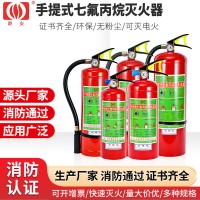 七氟丙烷灭火器手提式资料库机房自动灭火器2kg3kg4kg5kg灭火器